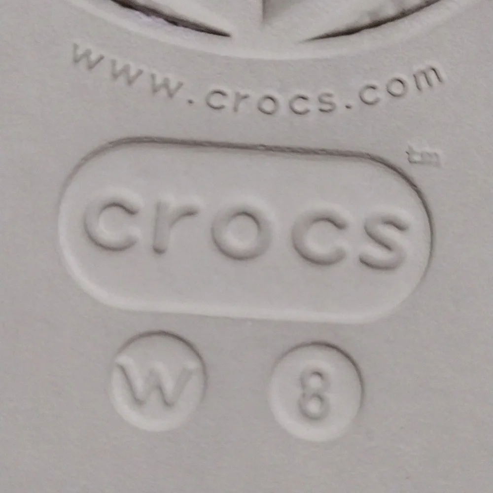 Crocs Classic Platform Slide Sandals Open Toe Lightweight Comfort US 8 Casual